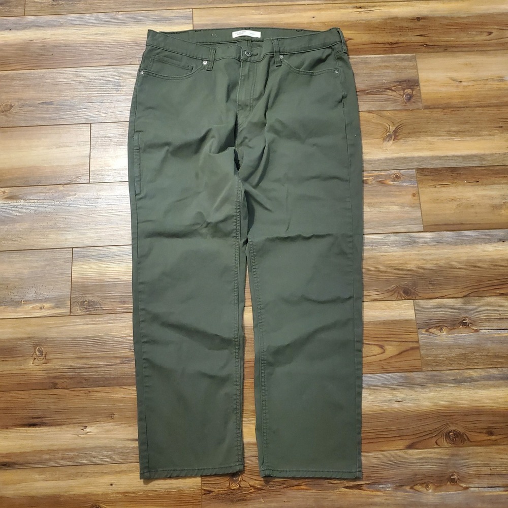 Levi Strauss Signature Gold Mens Athletic Fit Pants Olive Green 38x30